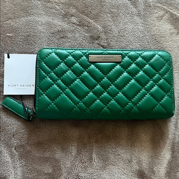 Kurt Geiger Emerald Quilted Wallet - Picture 1 of 9